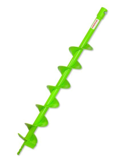 WERHE Erdbohrer ⌀120 mm, 80 cm lang für Bohrmaschine –Profi-Brunnenbohrer für präzises Graben von Zaunpfählen, Baumpflanzung, Fundamenten und Durchlässen – Robust mit Hartmetallklingen