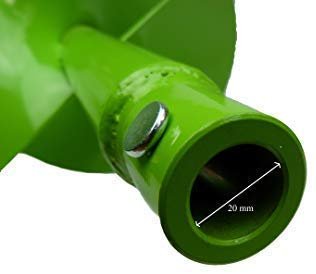 WERHE Doppelwendel Erdbohrer Ø120mm 80cm – Pfahlbohrer mit SDS Plus Adapter – Robust & Präzise - Image 8