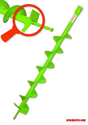 WERHE Erdbohrer für Bohrer mit Adapter 25 mm auf 20 mm ⌀100 mm, Länge 80 cm - Brunnenbohrer, Baumpflanzbohrer, Erdbohrer, Pfahlbohrer, Dükerbohrer - Image 4